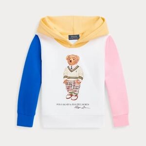 Polo Bear Color-Blocked Fleece Hoodie Boy size S (8)